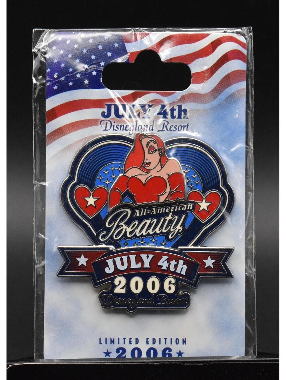Disney DLR 4th of July 2006 All American Beauty Jessica Rabbit LE 1000 Pin (C4)